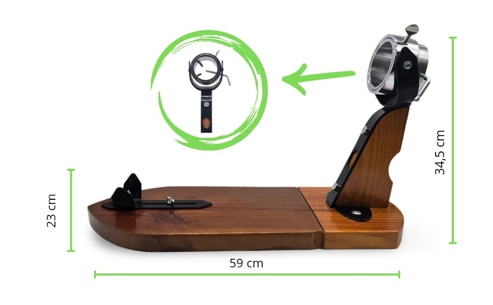 Jamonero Madera Giratorio con “V” Extensible